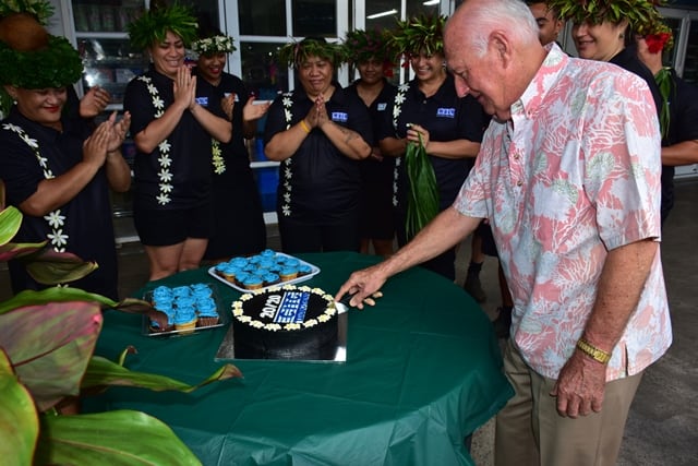 Trevor with cake